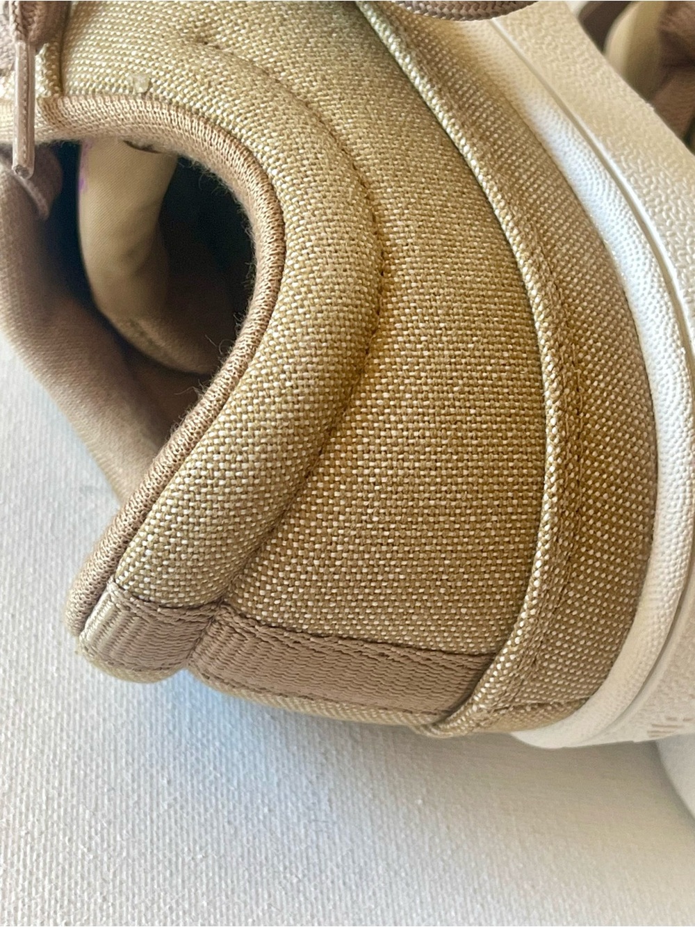 NEW ALLBIRDS CANVAS PACERS HAZY BEIGE SKATER CHIC SNEAKER WOMENS SIZE 6 - Picture 7 of 14